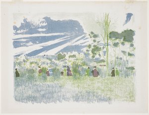 Across the Fields, 1899 by Edouard Vuillard